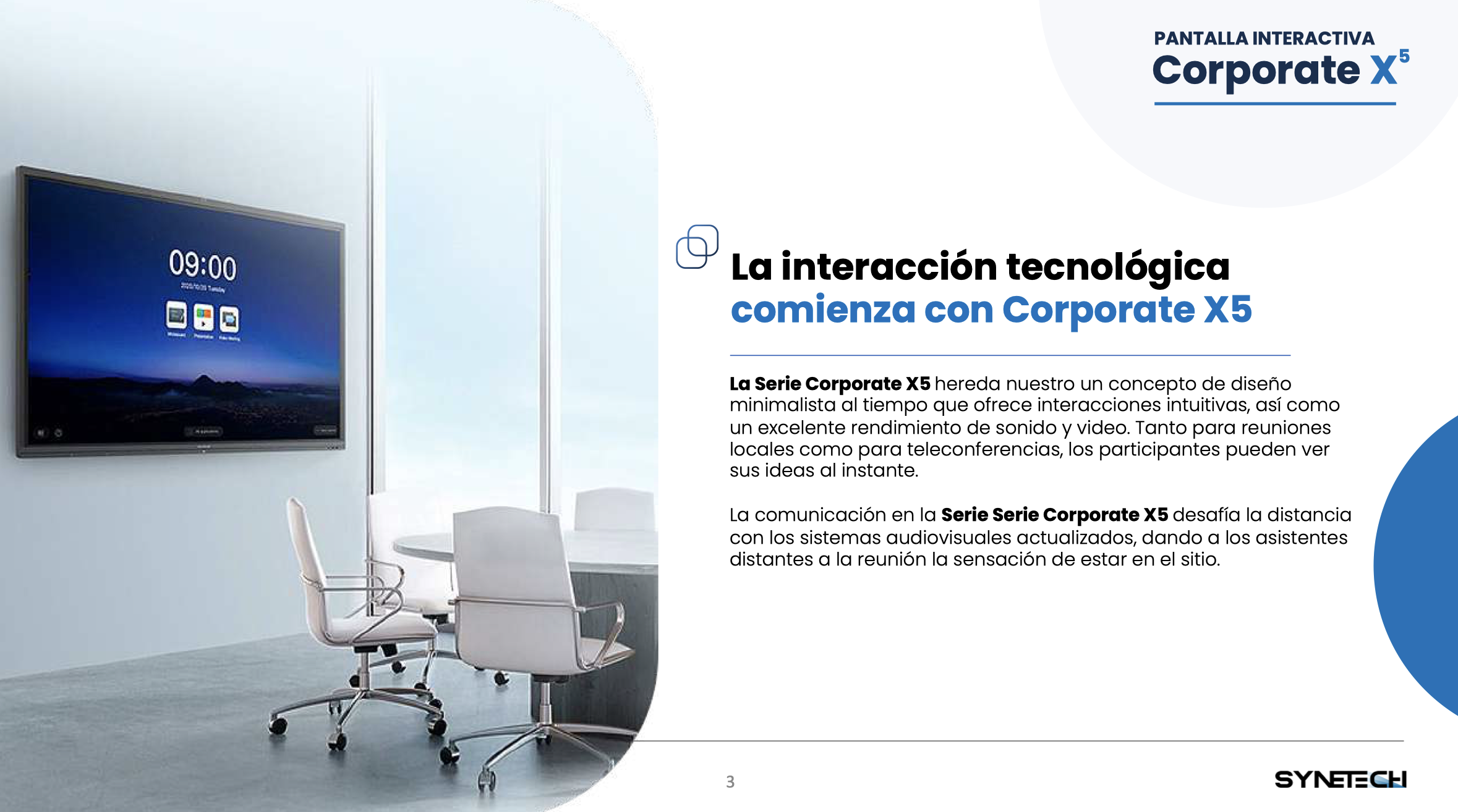 Monitor interactivo Synetech Corporate X5 