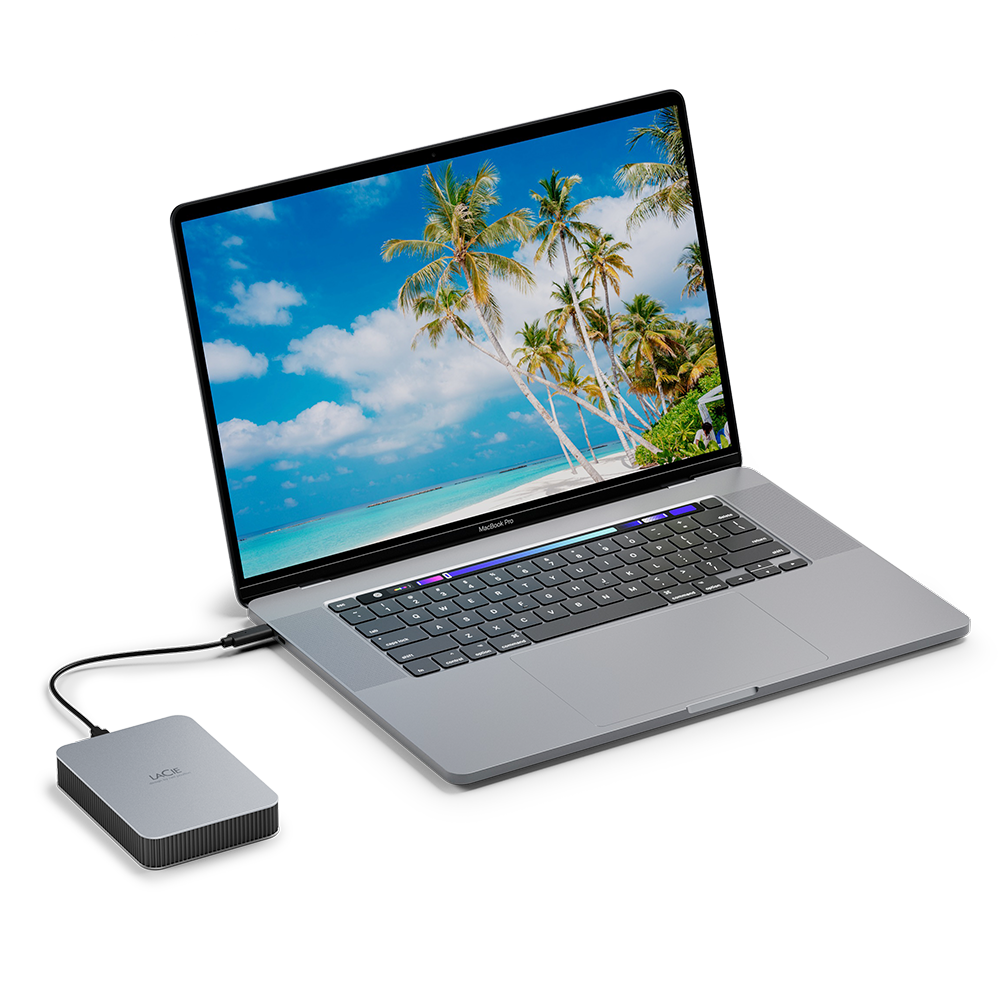 LaCie Mobile Drive STHG2000400 Disco duro 2 TB externo (portátil) USB 3.1 Gen 2 (USB-C conector) luna de plata