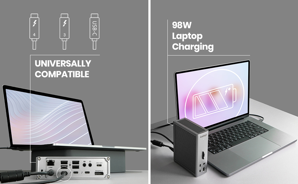 CalDigit TS4 - Thunderbolt Station 4 with 0.7m Thunderbolt 4 Cable