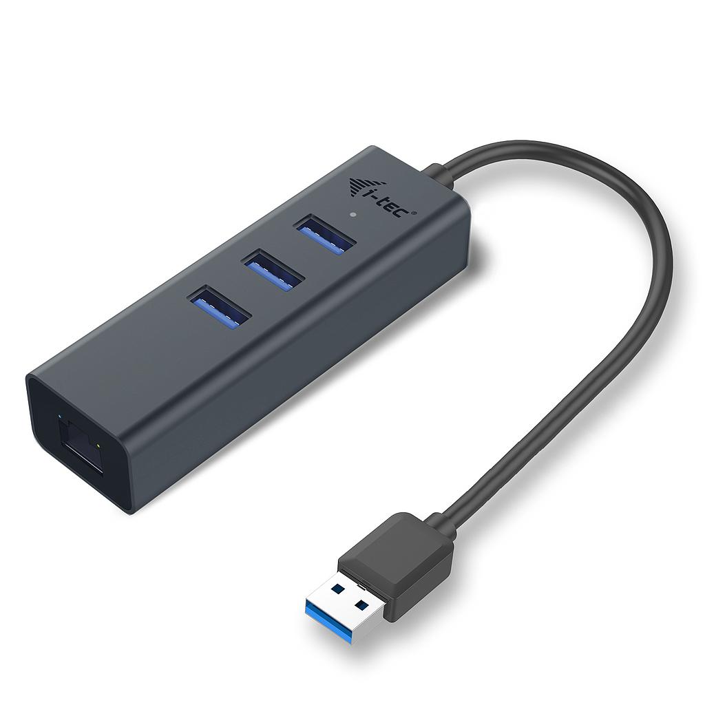 I-TEC USB 3.0 METAL HUB + GLAN 