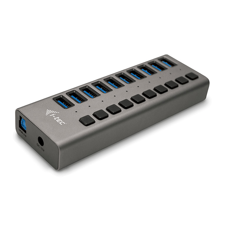 I-TEC USB 3.0 HUB 10 PORT 48 W 