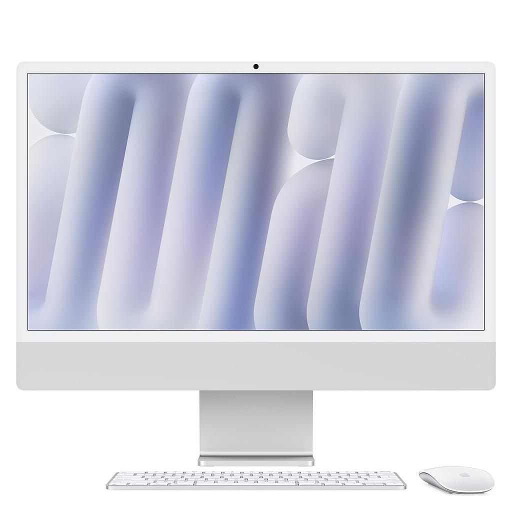 24-inch iMac with Retina 4.5K display: Apple M3 chip with 8-core CPU and 10-core GPU, 8GB 1TB SSD - Silver (Equipo a medida CTO) (reacondicionado)